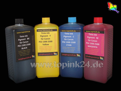 Refill kit BkCYM UV ink pigmen for Canon PGI-1800 PGI-2800 XL