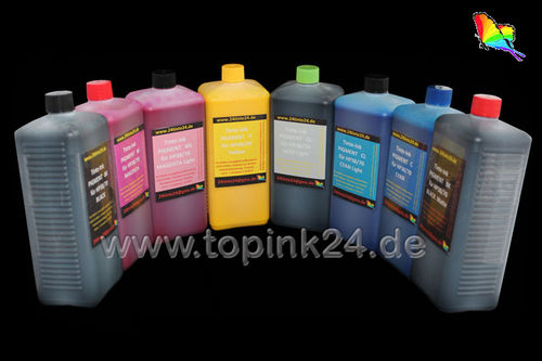 Nachfüllset / Tinte Pigment UV für HP Designjet Z2100 & HP70 HP 70